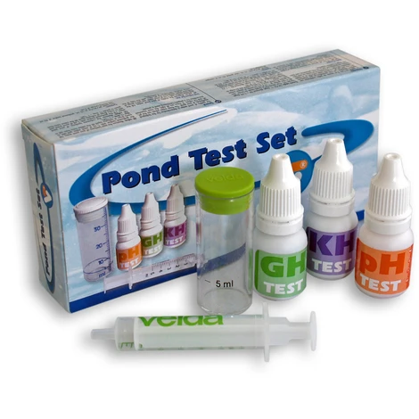 Set Velda VT Per Testare L´acqua Degli Stagni E Per Misurare Il PH / GH / KH 1 Set Velda VT Per Testare L´acqua Degli Stagni E Per Misurare Il PH / GH / KH