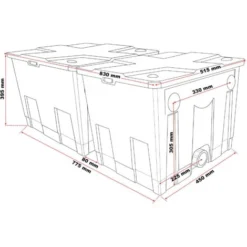 Filtro Bio Per Laghetto SunSun CBF-350B Fino A 60.000 L Filtraggio Stagno Filtro A Flusso Continuo -OUTSUN Giardino Negozio 3297493 5