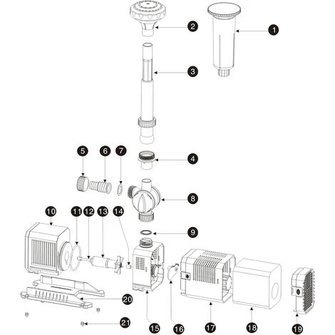 SunSun CHJ-3003 ECO Pompa Per Fontane 3.000 L/h 55W, Con Spugna Filtrante 3 SunSun CHJ-3003 ECO Pompa Per Fontane 3.000 L/h 55W, Con Spugna Filtrante - immagine 3