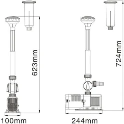 SunSun CHJ-3003 ECO Pompa Per Fontane 3.000 L/h 55W, Con Spugna Filtrante 8 SunSun CHJ-3003 ECO Pompa Per Fontane 3.000 L/h 55W, Con Spugna Filtrante -OUTSUN Giardino Negozio 3297530 4