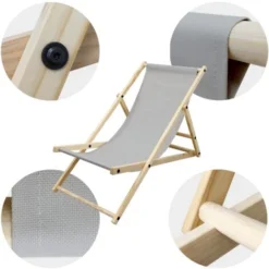 2x Sedie Sdraio Legno Da Giardino Spiaggia Pieghevoli Lettini Prendisole Verde -OUTSUN Giardino Negozio 33295131 5