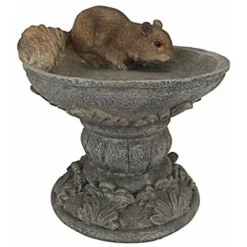 Design Toscano QM231341 Statua Di Hunter, Lo Scoiattolo Dei Boschi, Multicolore, 19x18x19 Cm