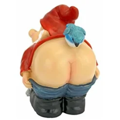 Design Toscano Loonie Moonie Con Le Natiche Al Vento Statuetta Gnomo Da Giardino, Poliresina, A Colori, Media 20,25 Cm -OUTSUN Giardino Negozio 33407059 3