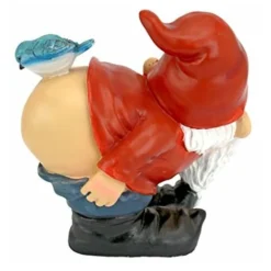 Design Toscano Loonie Moonie Con Le Natiche Al Vento Statuetta Gnomo Da Giardino, Poliresina, A Colori, Media 20,25 Cm -OUTSUN Giardino Negozio 33407059 4