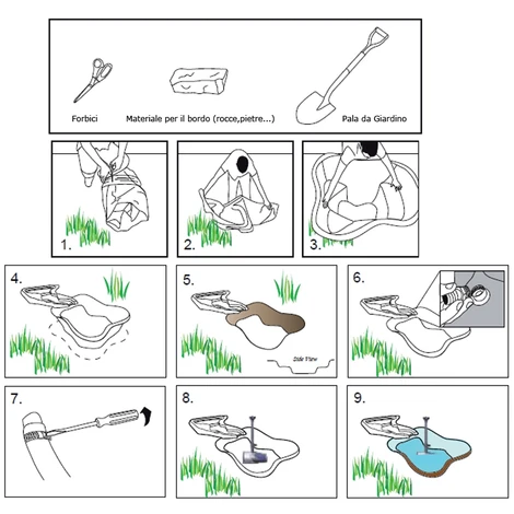 Telo Per Laghetto Nero In Pvc Metri 3,00 X 4,00 Mt 4 Telo Per Laghetto Nero In Pvc Metri 3,00 X 4,00 Mt - immagine 4