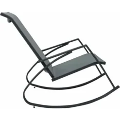 Nova Set Da 2 Eleganti Sedie A Dondolo Per Terrazze Telaio Robusto Vari Colori Colore : Grigio -OUTSUN Giardino Negozio 34125093 4