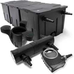 Il Set Filto Bio 90000l 18W UVC Depuratore Per Stagni 80W Pompa Per Stagni Skimmer
