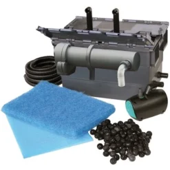 Newa Pratico Advance 10.000 Kit Filtro Per Laghetto Stagno Completo Di Pompa Da 3.000 Litri/ora Lampada UVC Da 24 Watt E Tubazioni
