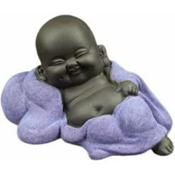 SOEKAVIA Statue Di Buddha In Ceramica Creativa Piccola Statua Di Buddha Carina Figurina Di Monaco Artigianato Creativo Per Bambini Ornamenti Per Bambole Delicato Regalo Cinese Arti E Mestieri In Ceram