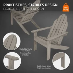 Sedia Poltrona Adirondack Da Giardino Terrazza Legno Massello Di Pino Robusto 7 Sedia Poltrona Adirondack Da Giardino Terrazza Legno Massello Di Pino Robusto -OUTSUN Giardino Negozio 37218973 3