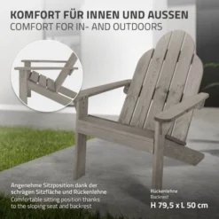 Sedia Poltrona Adirondack Da Giardino Terrazza Legno Massello Di Pino Robusto 8 Sedia Poltrona Adirondack Da Giardino Terrazza Legno Massello Di Pino Robusto -OUTSUN Giardino Negozio 37218973 4