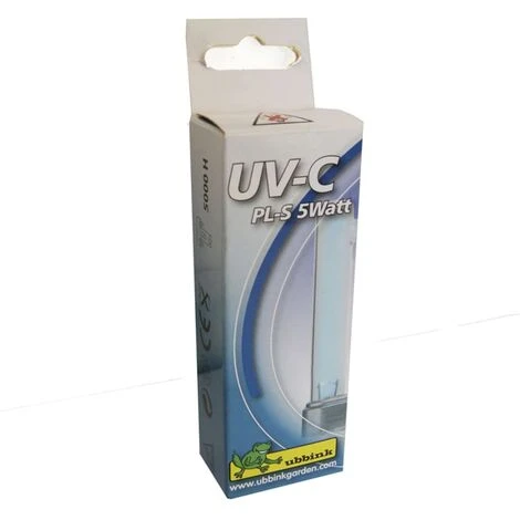 Lampadina Di Ricambio UV-C PL-S 5W In Vetro 1355109 Ubbink 2 Lampadina Di Ricambio UV-C PL-S 5W In Vetro 1355109 Ubbink - immagine 2