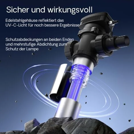 Sterilizzatore UV A Acqua Per Laghetto SunSun CUV-7110 Con Lampada 110W 3 Sterilizzatore UV A Acqua Per Laghetto SunSun CUV-7110 Con Lampada 110W - immagine 3