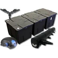 SunSun Set Per Laghetti Filtro 90000l Chiarificatore 72W Pompa 100W ECO