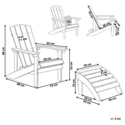 Moderna Sedia Per Esterno Da Giardino In PVC Con Poggiapiedi Rosso Adirondack 7 Moderna Sedia Per Esterno Da Giardino In PVC Con Poggiapiedi Rosso Adirondack -OUTSUN Giardino Negozio 45687399 3