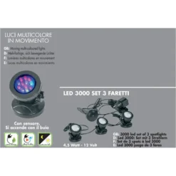 Set 3 Faretti Per Laghetto Con Sensore Di Accensione Sommergibili Led 3000 6 Set 3 Faretti Per Laghetto Con Sensore Di Accensione Sommergibili Led 3000 -OUTSUN Giardino Negozio 4628959 3
