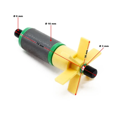 Pezzo Di Ricambio: Girante Dell'albero Della Pompa Per Stagni SunSun CHJ-1500 Eco 2 Pezzo Di Ricambio: Girante Dell'albero Della Pompa Per Stagni SunSun CHJ-1500 Eco - immagine 2