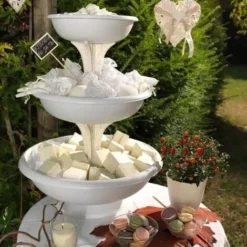 Bama Vasi Fioriera Fontana Kit 3 Ciotole Bianco H64cm Per Interno Ed Esterno -OUTSUN Giardino Negozio 48154323 4