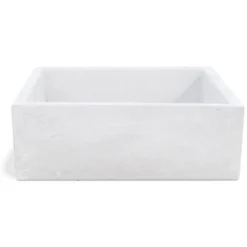 Lavello Da Esterno In Cemento Bianco Cm 45x35x16h Cm Modello Desy