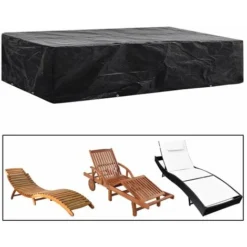 Copertura Per Lettino Prendisole Con 8 Occhielli 218x77x55 Cm