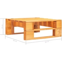 Ottomana Da Giardino Con Pallet In Legno Marrone Miele -OUTSUN Giardino Negozio 51097760 5