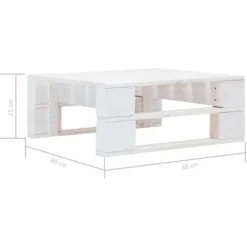 Ottomana Da Giardino Con Pallet In Legno Bianca 9 Ottomana Da Giardino Con Pallet In Legno Bianca -OUTSUN Giardino Negozio 51116027 5