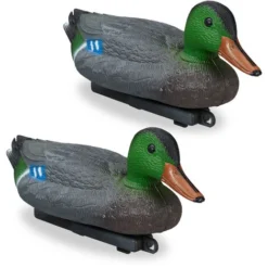 Set Da 2 Anatre Da Stagno, Galleggiante, In Plastica, Resistente Alle Intemperie, Decorazione Da Giardino, Colorato