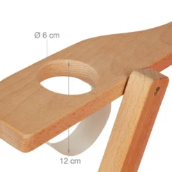 Relaxdays Sdraio In Legno, Sedia Da Giardino Pieghevole, Schienale Regolabile Su 3 Livelli, 100 Kg, Lettino Mare, Blu -OUTSUN Giardino Negozio 51983314 5