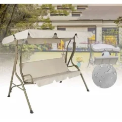 Altalena In Tela Copertura Impermeabile Per Altalena Da Esterno 210D, Tetto Girevole Sostituibile (copertura Altalena Superiore), Adatta Per Giardino-nero249 185 18 Cm 8 Altalena In Tela Copertura Impermeabile Per Altalena Da Esterno 210D, Tetto Girevole Sostituibile (copertura Altalena Superiore), Adatta Per Giardino-nero249 185 18 Cm -OUTSUN Giardino Negozio 52011383 4