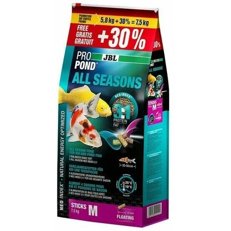 Jbl Pro Pond All Seasons M Kg 5,8+1,7 Gratis = 7,5 Kg 1 Jbl Pro Pond All Seasons M Kg 5,8+1,7 Gratis = 7,5 Kg
