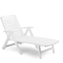 LETTINO SMERALDO IN POLIPROPILENE BIANCO 189 X 72 X H96 CM