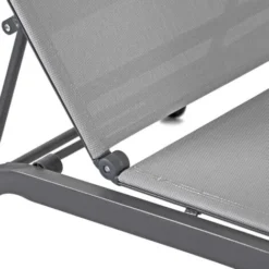 Lettino Da Giardino Con Ruote Oasi Grigio 7 Lettino Da Giardino Con Ruote Oasi Grigio -OUTSUN Giardino Negozio 55523273 3