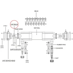 Pezzo Di Ricambio SunSun: Lampada UVC 36 W Per Depuratore Per Stagni UVC CUV-272 -OUTSUN Giardino Negozio 5556033 4