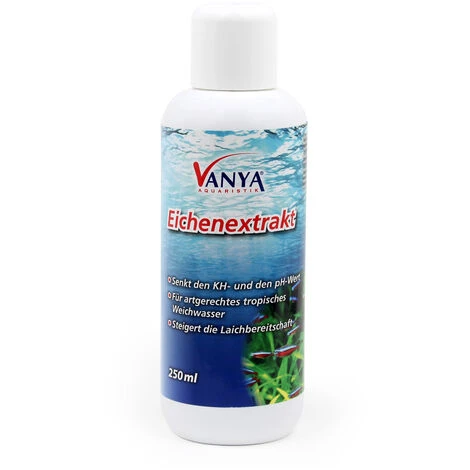 Estratto Di Quercia Vanya Per Abbassare Il Valore Del PH 250 Ml Acqua Dolce Tropicale Nell´acquario 1 Estratto Di Quercia Vanya Per Abbassare Il Valore Del PH 250 Ml Acqua Dolce Tropicale Nell´acquario