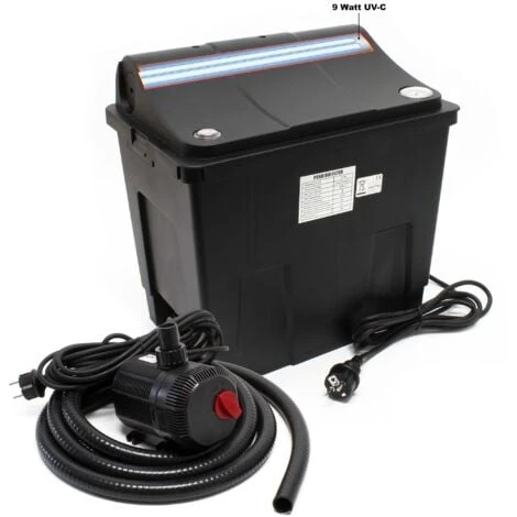 Filtro Bio A Pressione SunSun CBF-200T Completo Con Chiarificatore UVC 9 W E Pompa 2.300 L/h Da 35 W 1 Filtro Bio A Pressione SunSun CBF-200T Completo Con Chiarificatore UVC 9 W E Pompa 2.300 L/h Da 35 W