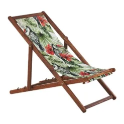 Set Di 2 Sedie Sdraio Da Giardino In Legno D'acacia Naturale Scuro Tucani Multicolore Anzio -OUTSUN Giardino Negozio 56772021 4