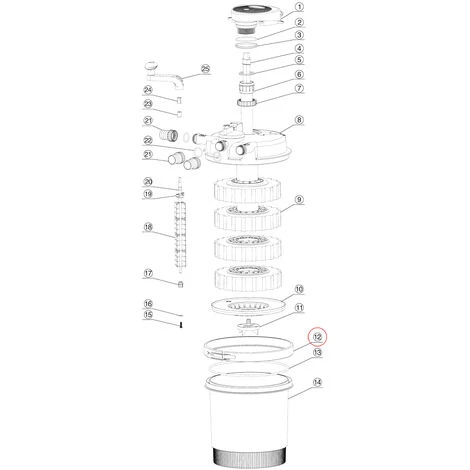 Pezzo Di Ricambio: Clip Esterna Per Filtri A Pressione Per Stagni SunSun CPF-2500 3 Pezzo Di Ricambio: Clip Esterna Per Filtri A Pressione Per Stagni SunSun CPF-2500 - immagine 3