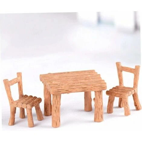 HIASDFLS Set Di Sedie Da Tavolo In Miniatura Set Di Ornamenti Per Mobili Da Giardino In Resina Carina Con Decorazioni Micro Paesaggistiche 2 HIASDFLS Set Di Sedie Da Tavolo In Miniatura Set Di Ornamenti Per Mobili Da Giardino In Resina Carina Con Decorazioni Micro Paesaggistiche - immagine 2