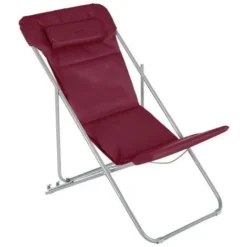 SEDIA RELAX BILBAO 3 POSIZIONI L98XP56XH35 CM Colore Bordeaux