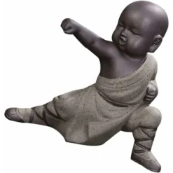Mini Monk Ornaments Statua Di Buddha Kung Fu Tea Pet Zen Garden Tea Tray Figure Per Kung Fu Tea Tray Car Home Office Decoration (Rosso), Grigio 8 Mini Monk Ornaments Statua Di Buddha Kung Fu Tea Pet Zen Garden Tea Tray Figure Per Kung Fu Tea Tray Car Home Office Decoration (Rosso), Grigio -OUTSUN Giardino Negozio 63846797 4