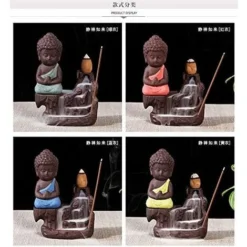 Bruciatore Di Incenso A Riflusso, Portaincenso A Forma Di Piccolo Monaco Buddha Porta Coni A Torre, Porta Incenso Con Coni Di Incenso A Riflusso (blu) 9 Bruciatore Di Incenso A Riflusso, Portaincenso A Forma Di Piccolo Monaco Buddha Porta Coni A Torre, Porta Incenso Con Coni Di Incenso A Riflusso (blu) -OUTSUN Giardino Negozio 63849766 5