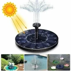 FONTANA SOLARE DA GIARDINO POMPA GALLEGGIANTE DECORATIVA PER LAGHETTO STAGNO