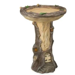 Vasca Per Uccelli Da Giardino Delle Fate A Grandezza Naturale Con Casa Delle Fate In Miniatura In Un Ceppo Di Albero -OUTSUN Giardino Negozio 65849302 4