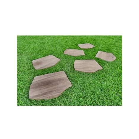 CAMMINAMENTO PASSO GIAPPONESE D.42-36XH2CM HOLZ MARRONE IN PIETRA SINTERIZZATA 2 CAMMINAMENTO PASSO GIAPPONESE D.42-36XH2CM HOLZ MARRONE IN PIETRA SINTERIZZATA - immagine 2