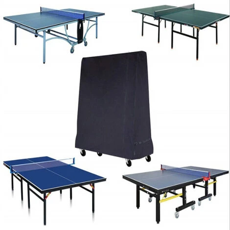Copritavolo Da Ping Pong Fodere Per Mobili Da Giardino 165x70x185cm Nero FUIENKO 3 Copritavolo Da Ping Pong Fodere Per Mobili Da Giardino 165x70x185cm Nero FUIENKO - immagine 3