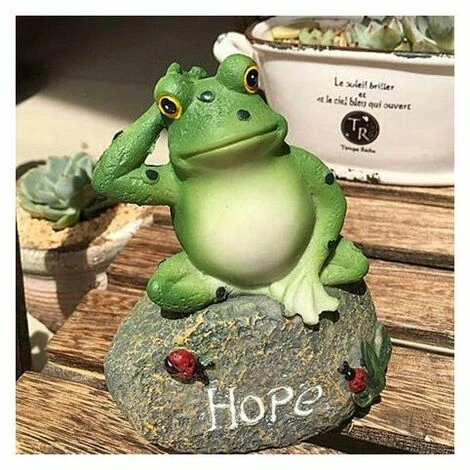 Statue Da Giardino Di Rane, Rane Sedute Su Sculture In Pietra, Decorazioni Da Giardino All'aperto, Ornamenti Da Giardino Fatati 2 Statue Da Giardino Di Rane, Rane Sedute Su Sculture In Pietra, Decorazioni Da Giardino All'aperto, Ornamenti Da Giardino Fatati - immagine 2