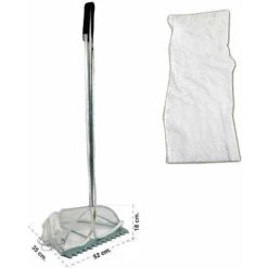 Tellinaro Grande Rete In Nylon Acciaio Zincato Cm 52x18x35 Più Rete Di Ricambio