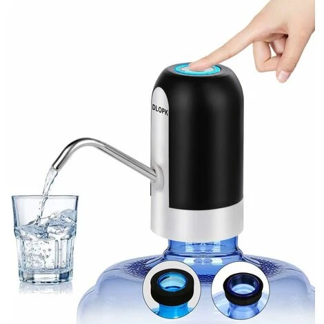 Distributore Di Acqua In Bottiglia, Pompa Per Acqua Potabile Di Ricarica USB Distributore Di Acqua Elettrico Portatile Interruttore Per Bottiglia D'acqua Per Bottiglia Universale Da 5 Galloni (nero) 1 Distributore Di Acqua In Bottiglia, Pompa Per Acqua Potabile Di Ricarica USB Distributore Di Acqua Elettrico Portatile Interruttore Per Bottiglia D'acqua Per Bottiglia Universale Da 5 Galloni (nero)