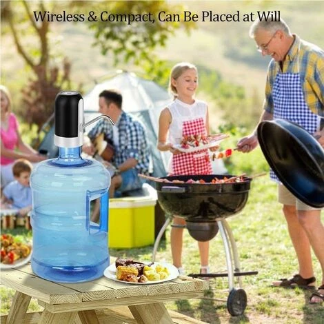 Distributore Di Acqua In Bottiglia, Pompa Per Acqua Potabile Di Ricarica USB Distributore Di Acqua Elettrico Portatile Interruttore Per Bottiglia D'acqua Per Bottiglia Universale Da 5 Galloni (nero) 5 Distributore Di Acqua In Bottiglia, Pompa Per Acqua Potabile Di Ricarica USB Distributore Di Acqua Elettrico Portatile Interruttore Per Bottiglia D'acqua Per Bottiglia Universale Da 5 Galloni (nero) - immagine 5