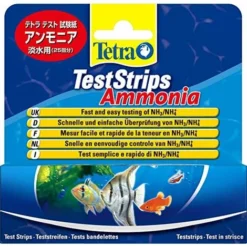 Tetra, Strisce Di Test Per Misurazione Dell'ammoniaca, Risultati Veloci E Facili Per Testare I Livelli Di Ammoniaca In Acquari E Laghetti In 10 Secondi, Confezione Da 25